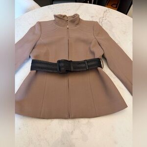 Zara 100% wool Jacket with Black Belt